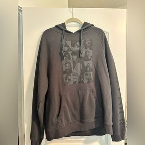 Taylor swift eras tour merch. Black hoodie size XL purchases at concert